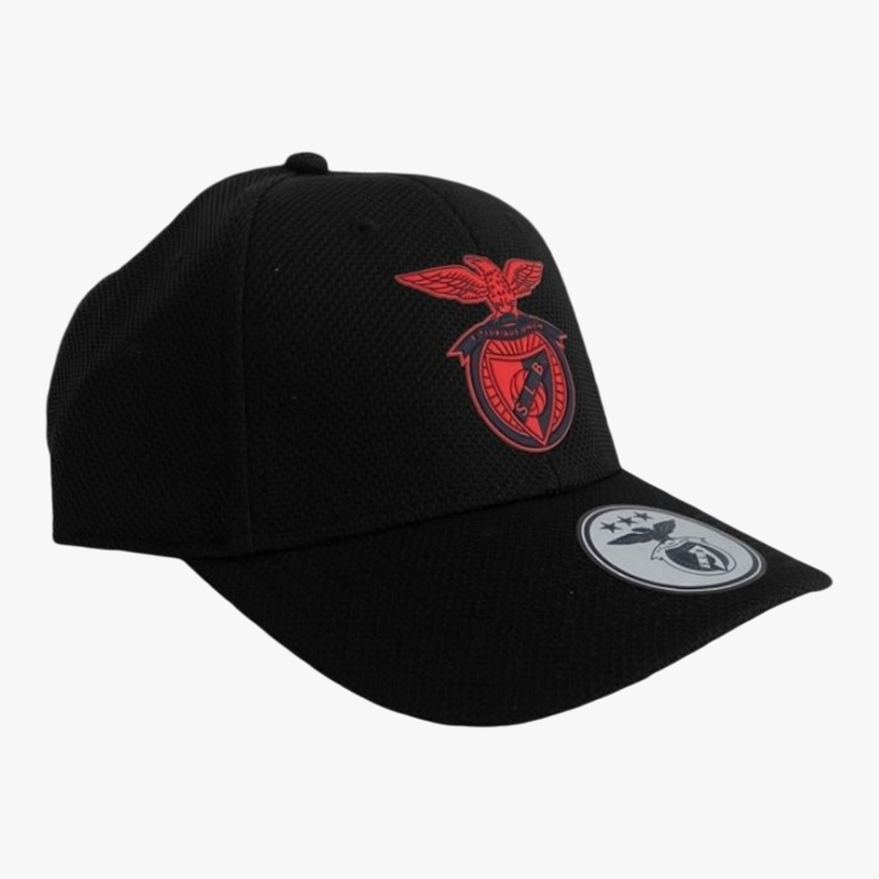 Benfica - Boné Premium preto com logo PVC adulto