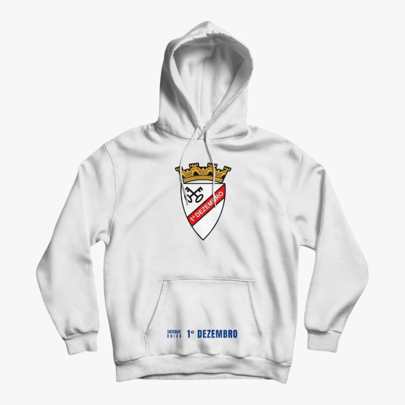 1° Dezembro - Sweat-shirt com capuz - Branca
