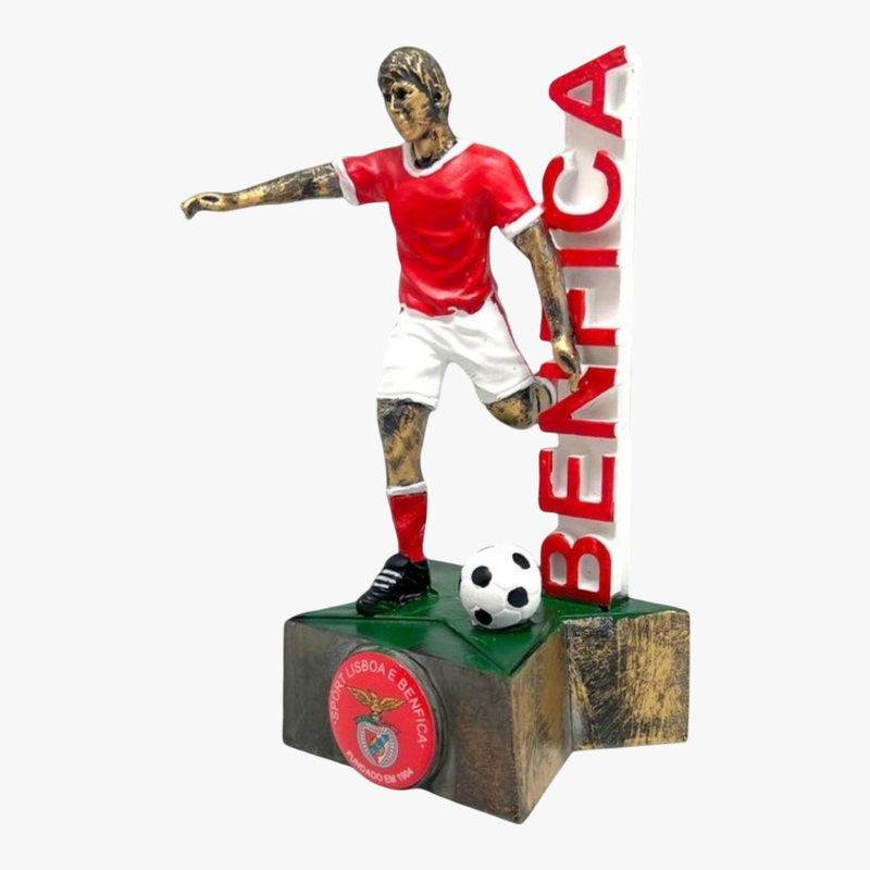 Benfica - Troféu jogador resina 15cm