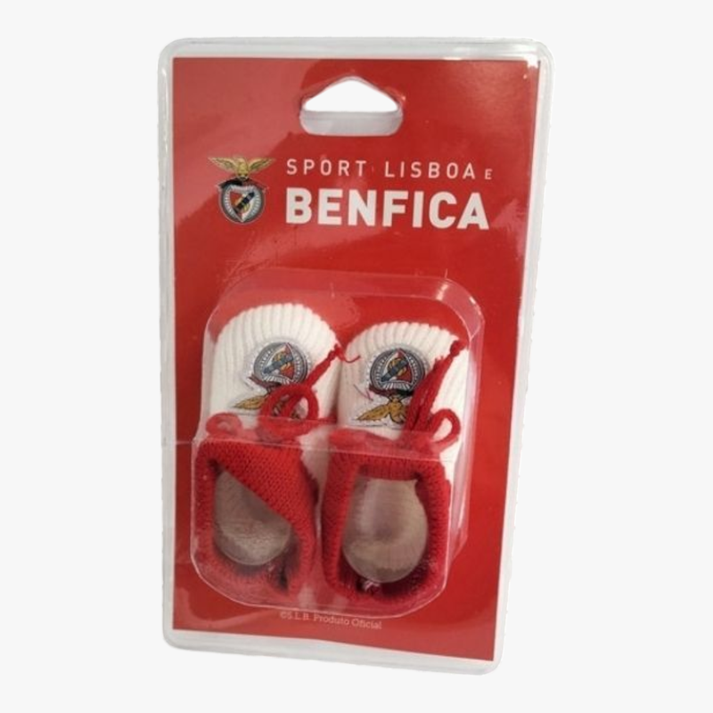 Benfica - Botinha branca em malha