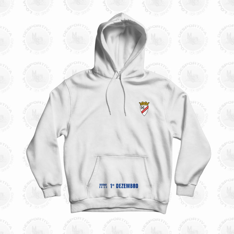 1° Dezembro - Sweat-shirt com capuz - Branca