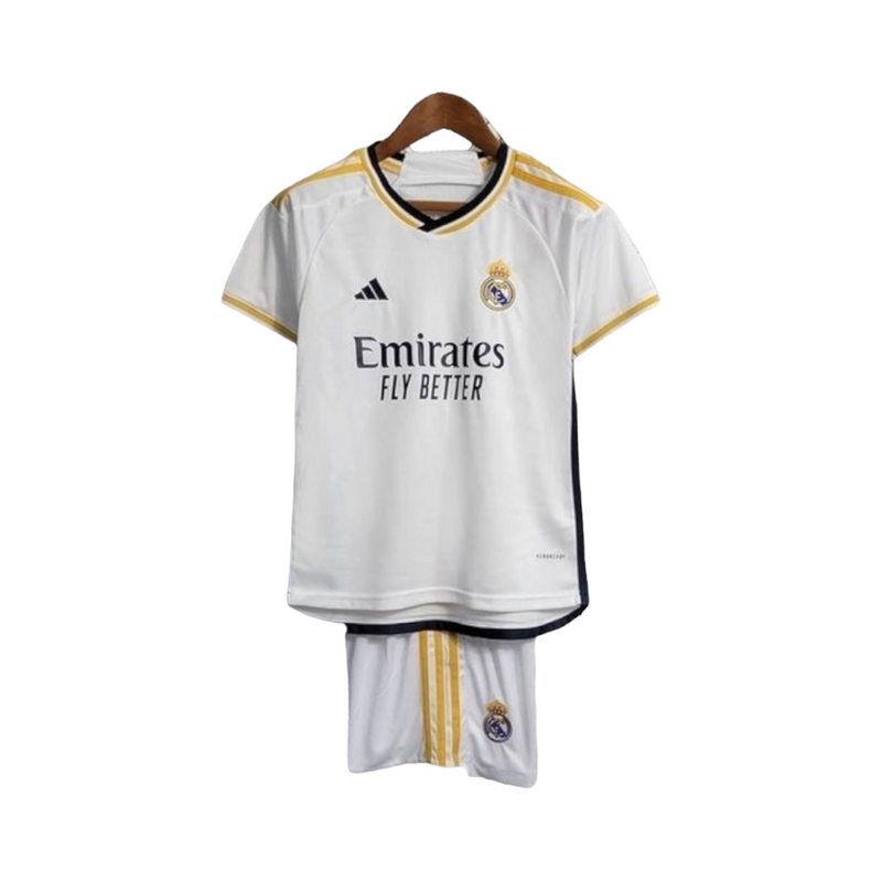 Real Madrid - Kit Principal Criança e Adulto 23/24