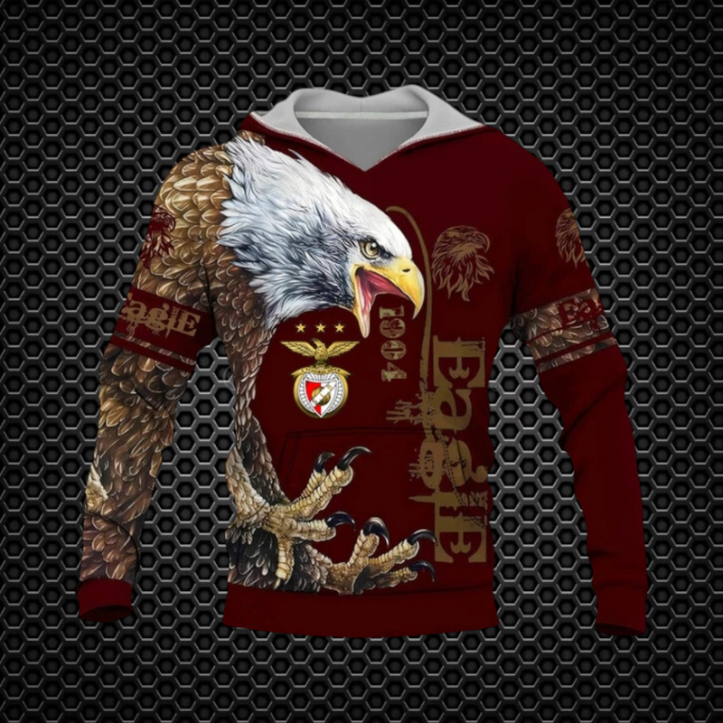 Benfica - Sweat - Shirt com capuz Eagle - Vermelha