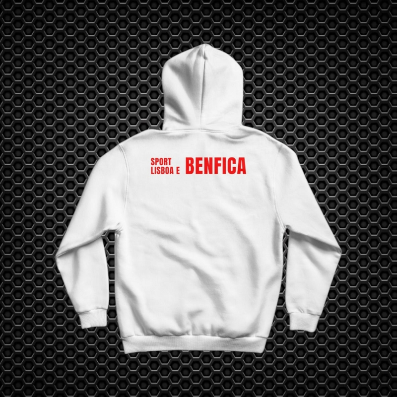 Benfica - Sweat-shirt com capuz - Branca