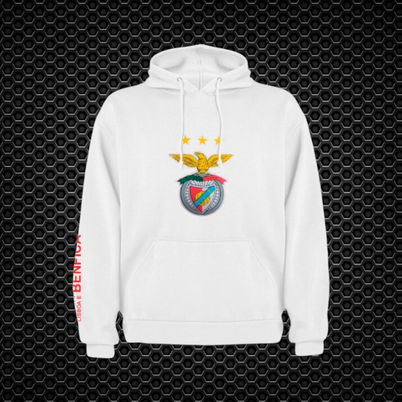 Benfica - Sweat-shirt com capuz - Branca