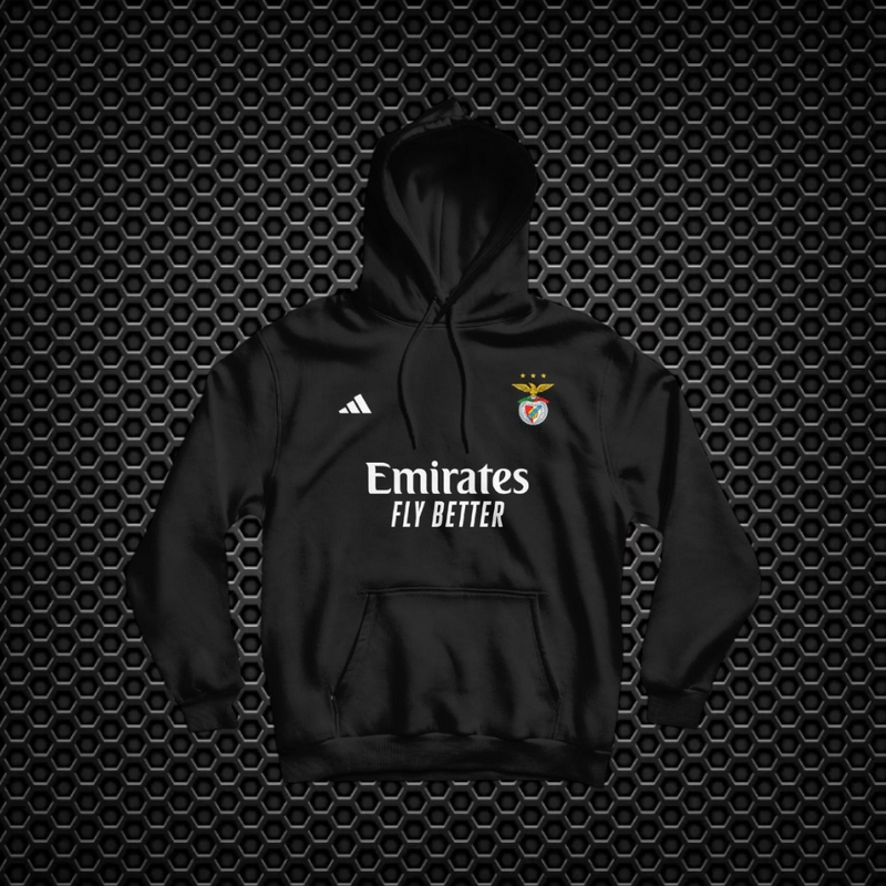 Benfica - Sweat - Shirt com capuz - Preta