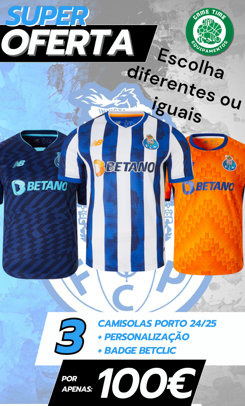 Porto - Pack 3 Camisolas  24/25 - LER DESCRIÇÃO