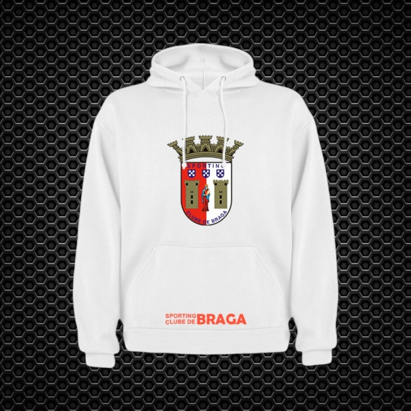 Braga - Sweat-shirt com capuz - Branca