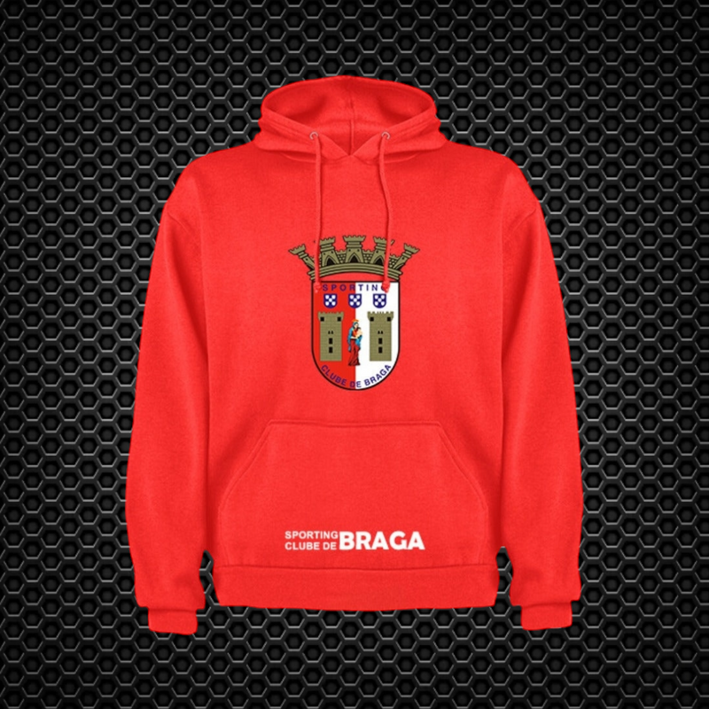 Braga - Sweat-shirt com capuz - Vermelha