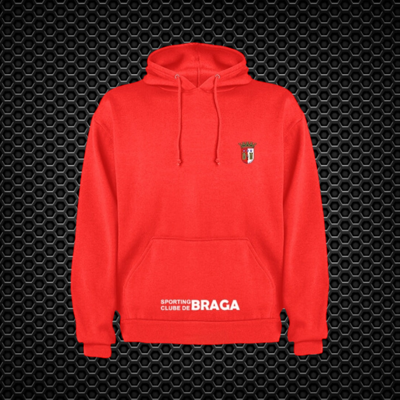 Braga - Sweat-shirt com capuz - Vermelha