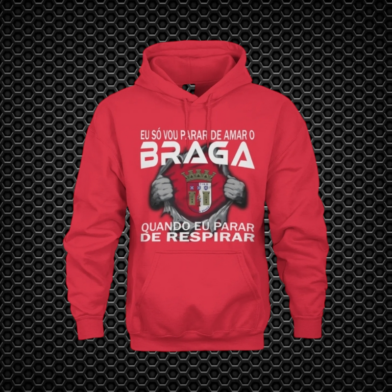 Braga - Sweat-shirt com capuz - Vermelha