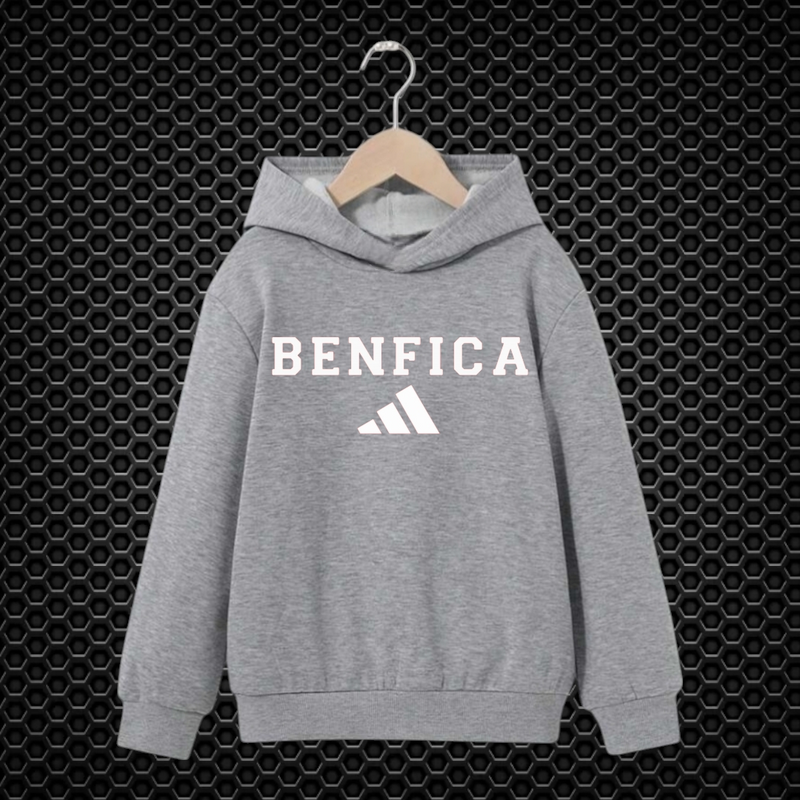 Benfica - Sweat-shirt com capuz - Cinza