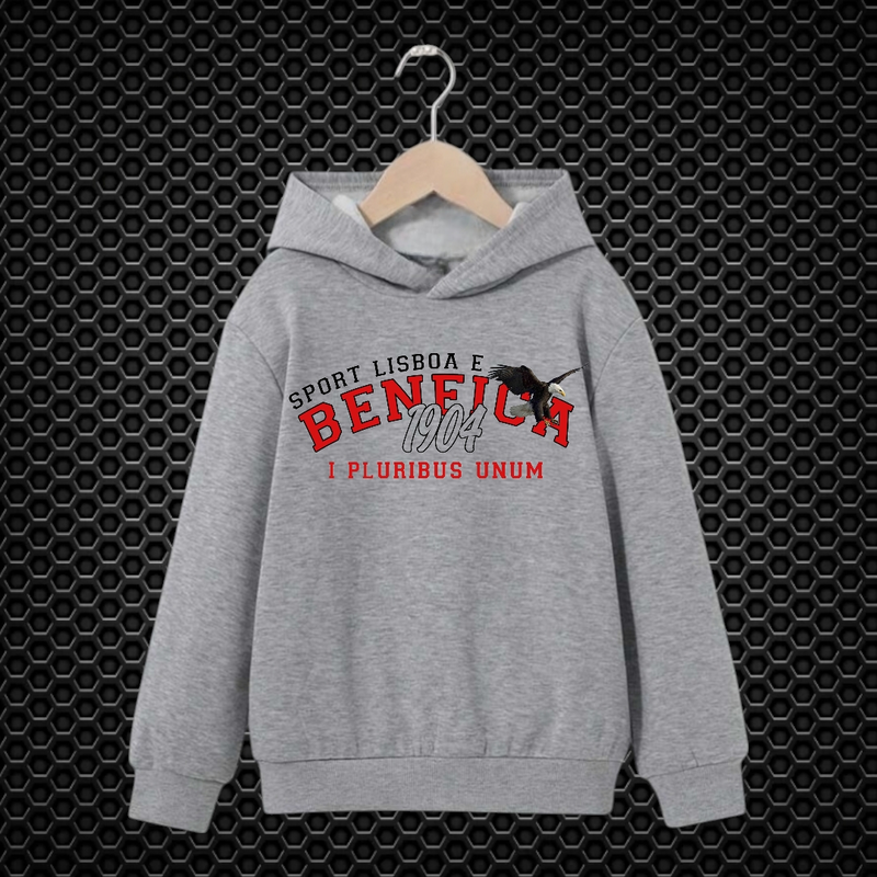 Benfica - Sweat-shirt com capuz - Cinza