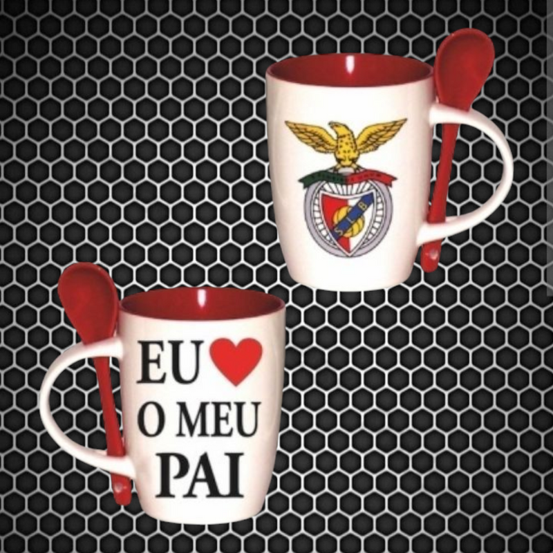 Benfica - Caneca com colher Pai