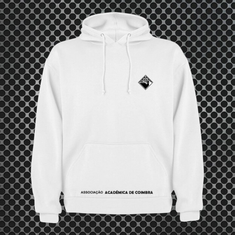 Académica de Coimbra - Sweat-shirt com capuz - Branca