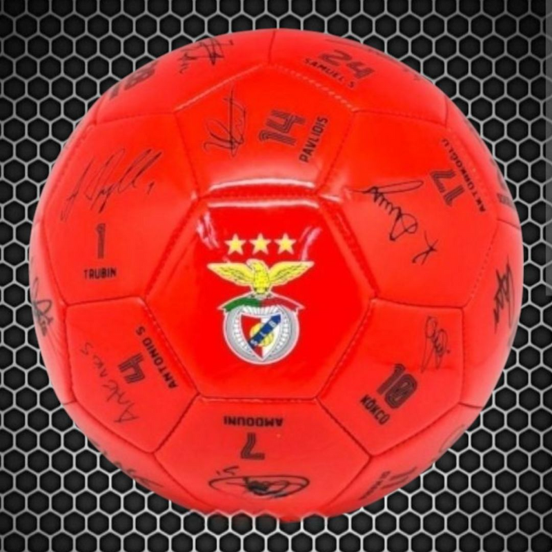 Benfica - Bola com assinaturas