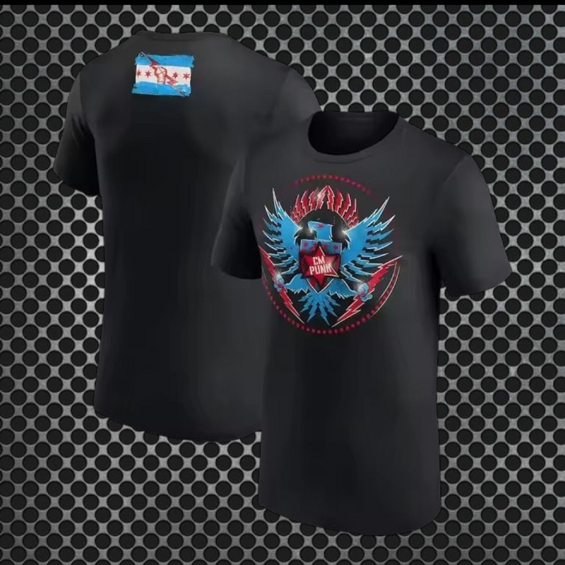 CM Punk - T-shirt Preta