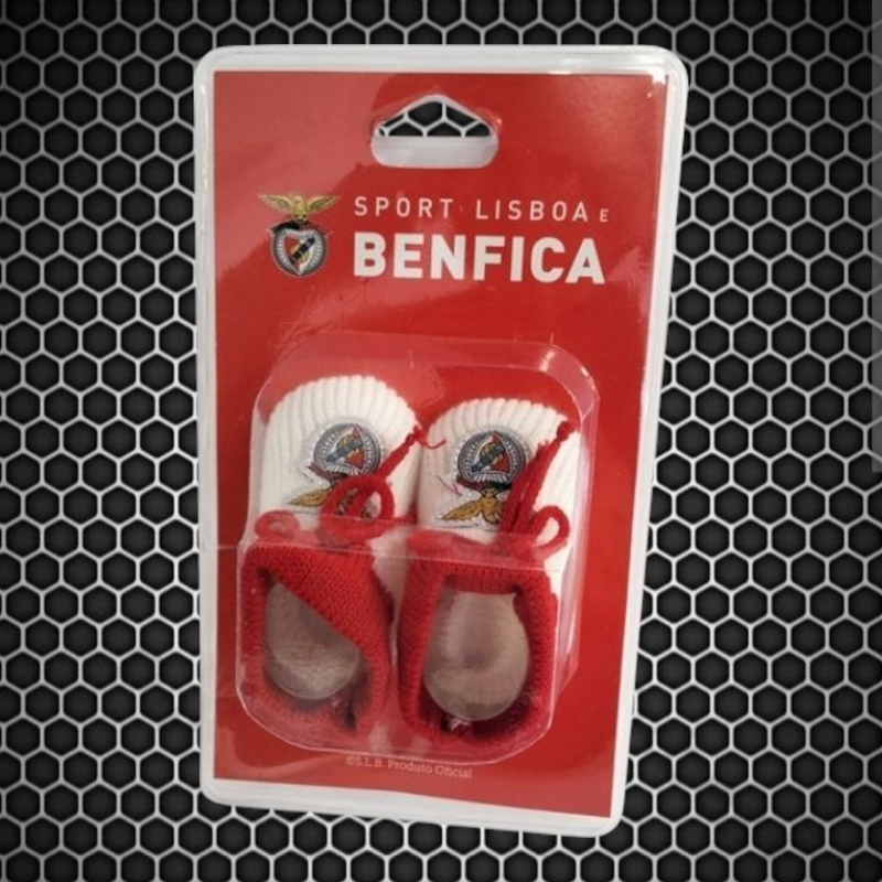 Benfica - Botinha branca em malha